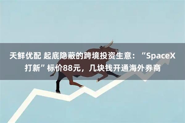 天鲜优配 起底隐蔽的跨境投资生意：“SpaceX打新”标价88元，几块钱开通海外券商